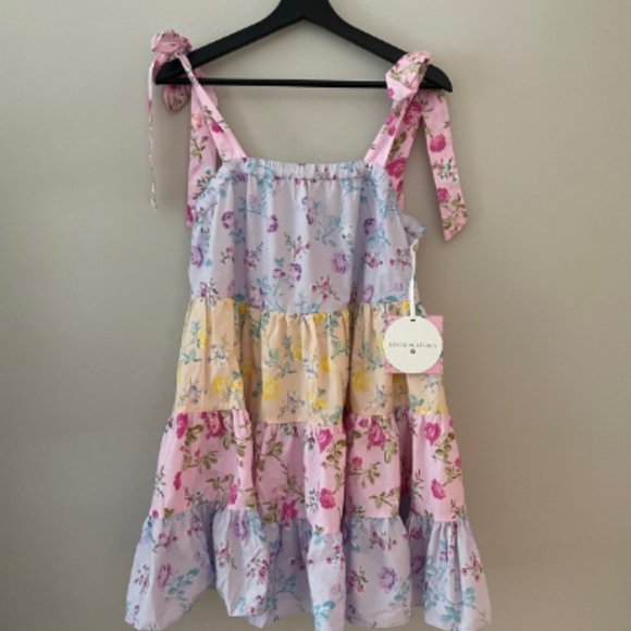 LoveShackFancy Dresses & Skirts - LoveShackFancy x Target Jeanne Tie-Strap Tiered Dress